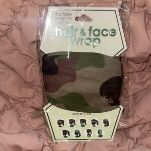 Camouflage Hair & Face Wrap